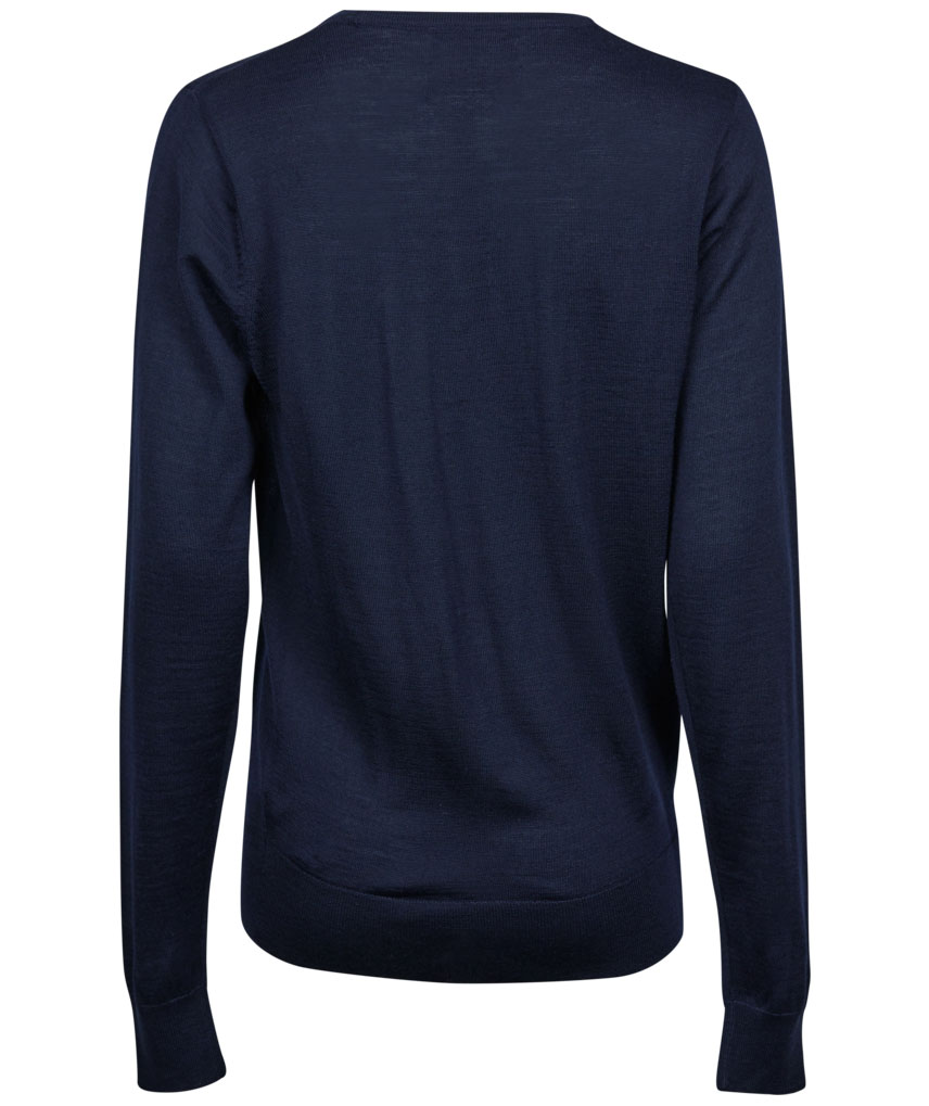 Tee Jays dame striktr&oslash;je med merinould, Navy, large image number 1