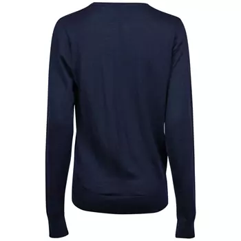 Tee Jays women's knitted pullover with merino wool, Navy