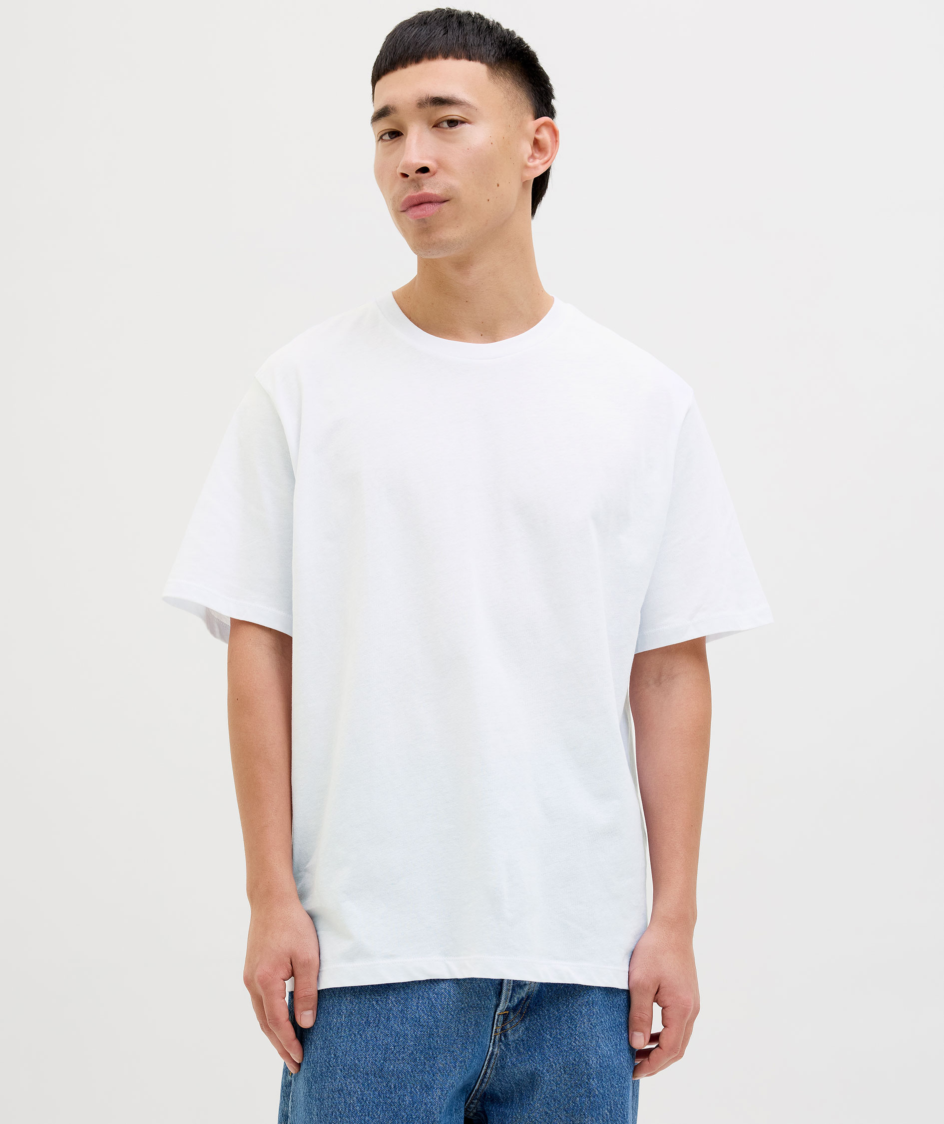 Jack & Jones JJHUGO 5-pack T-shirt, White/black, large image number 5