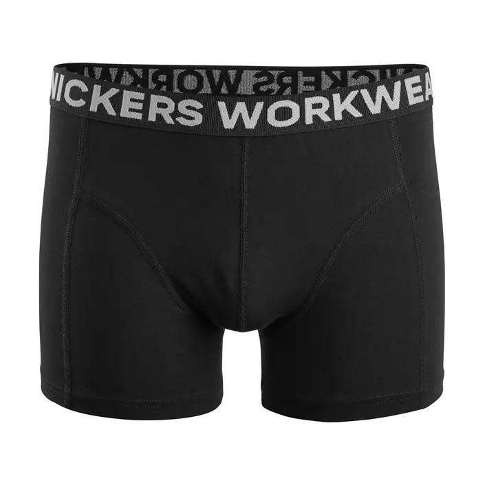 Snickers 2-pak Boxershorts, Black/Black, large image number 1