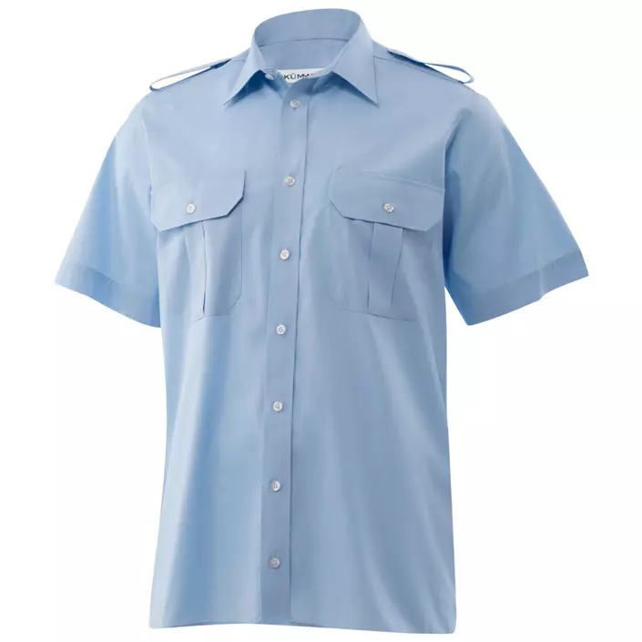Kümmel Howard Classic fit kortärmad pilotskjorta, Ljusblå, large image number 0