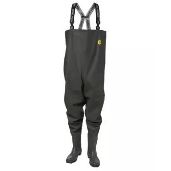 Viking Rubber waders with safety boots S5, Green