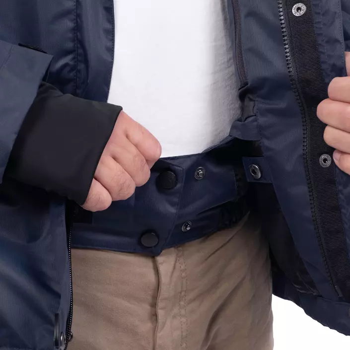 Pitch Stone Active-Pro Zip-in regnjakke, Navy, large image number 7