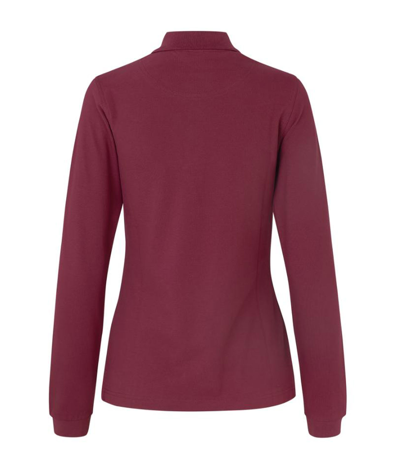 ID lang&aelig;rmet dame Polo T-shirt med stretch, Bordeaux, large image number 2