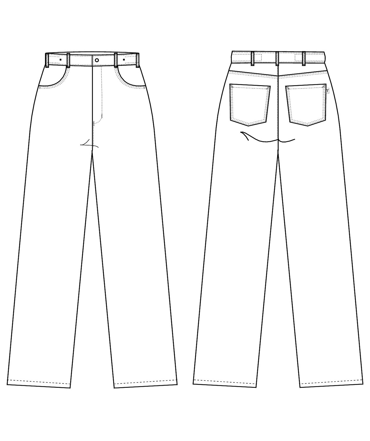 Kentaur jeans, Vit, large image number 3