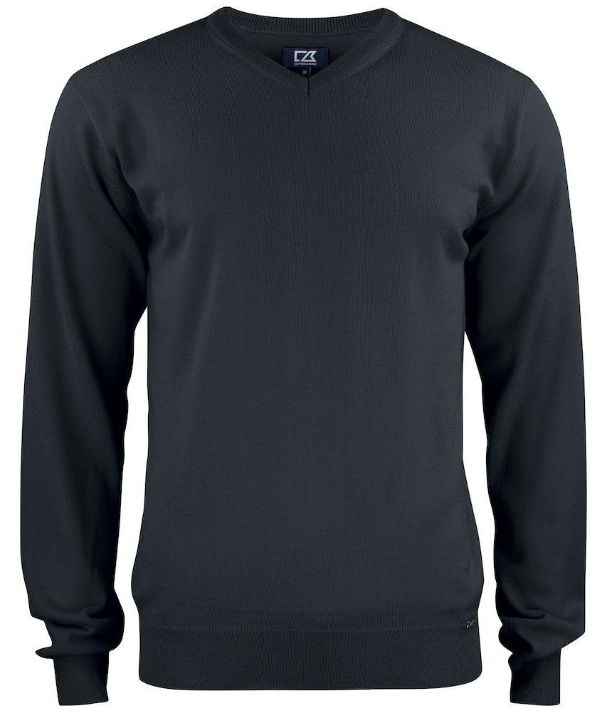Cutter & Buck Everett sweatshirt with merino wool, Black