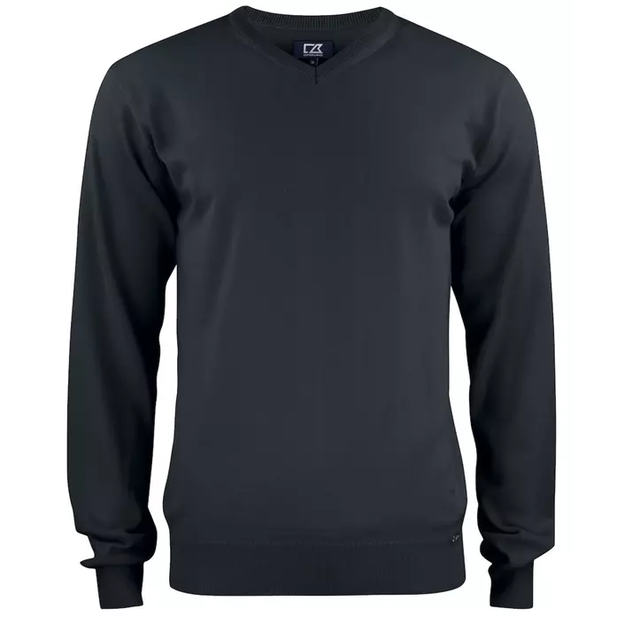 Cutter & Buck Everett sweatshirt with merino wool, Black, large image number 0