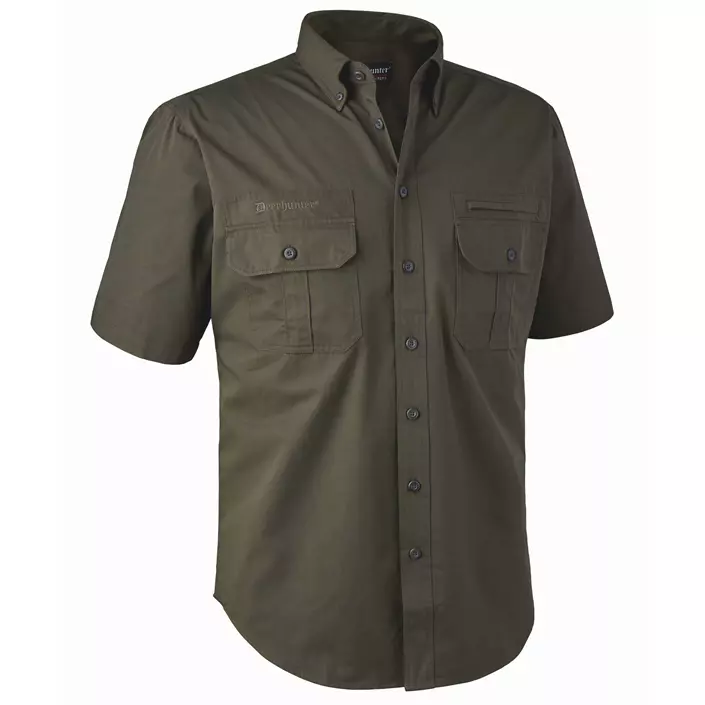 Deerhunter Caribou comfort fit short-sleeved shirt, Beech Green, large image number 0