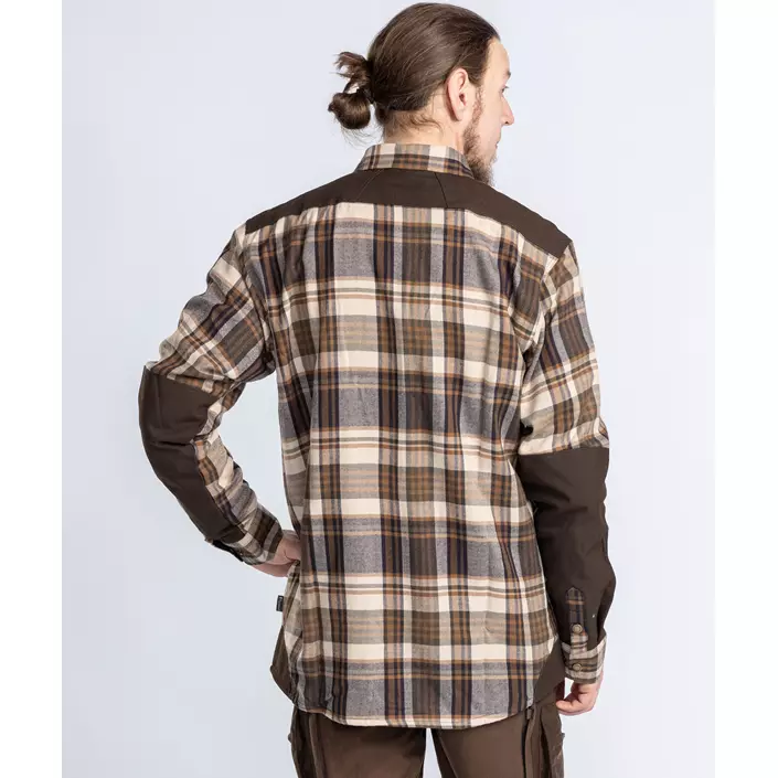 Pinewood Furudal Pro skjorte med uld, Beige/Suede Brown, large image number 7