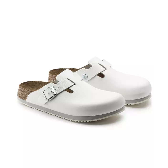 Birkenstock Boston Supergrip Narrow Fit sandals, White, large image number 4
