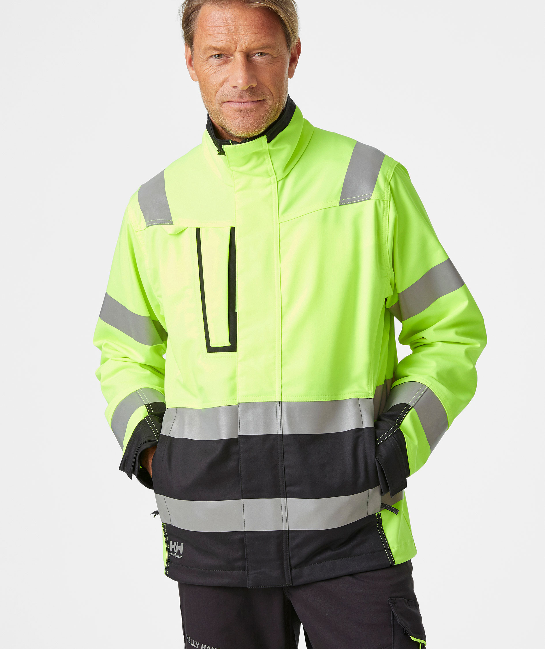 Helly Hansen Alna 2.0 work jacket, Hi-vis yellow/charcoal