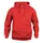 Clique Basic hoodie, Red, Red, swatch
