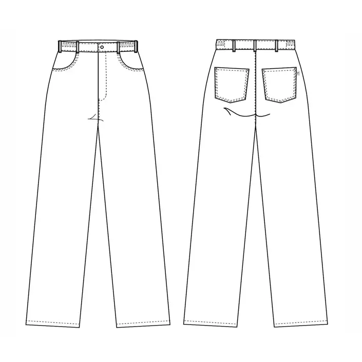 Kentaur women's trousers, White, large image number 3