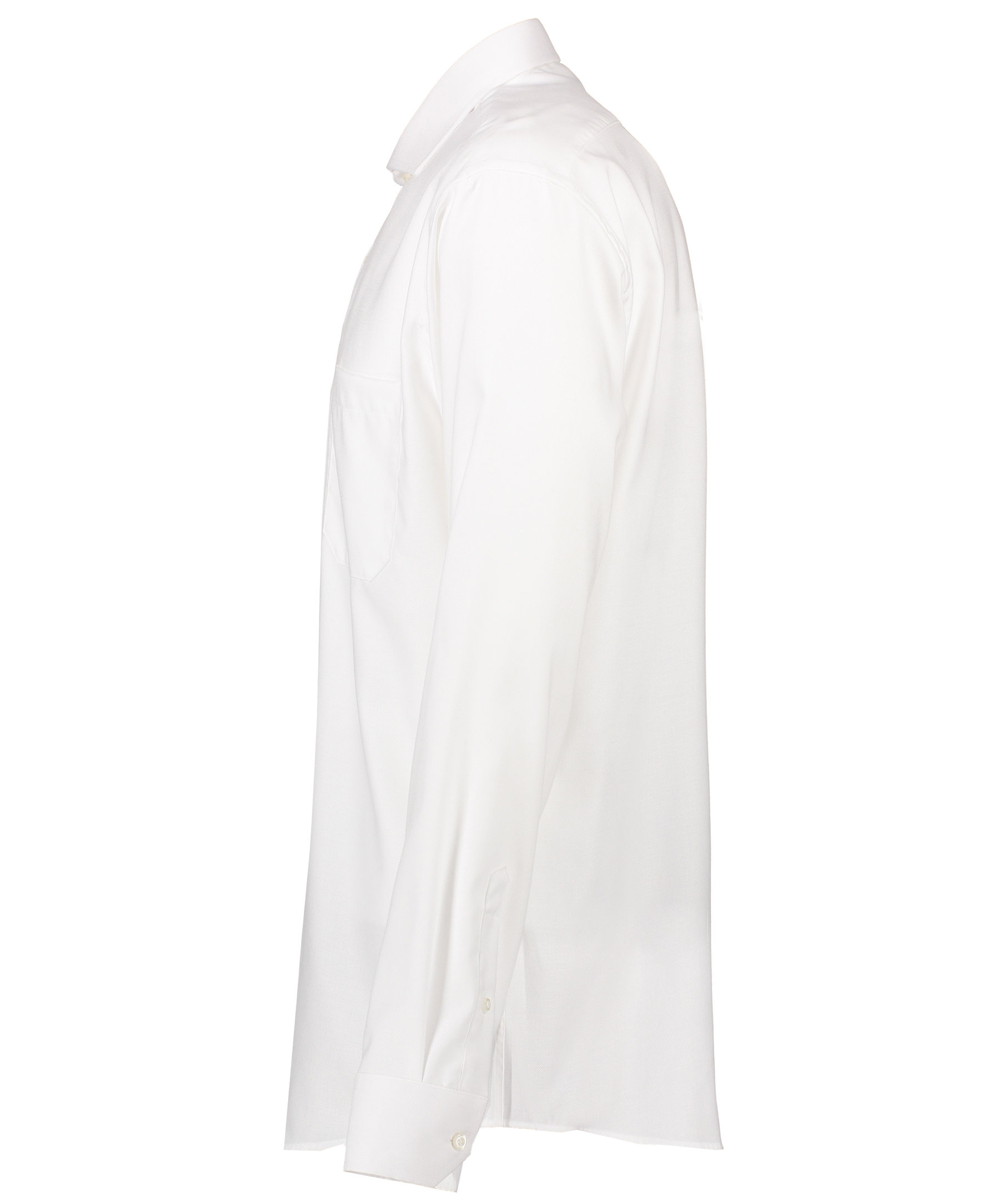 Seven Seas Dobby Royal Oxford modern fit skjorta med br&ouml;stficka, Vit, large image number 3