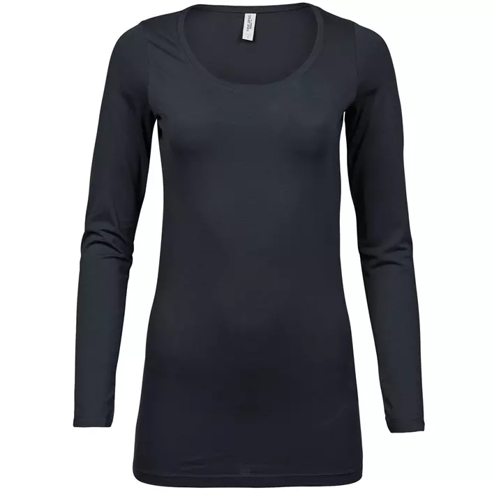 Tee Jays dame langærmet T-shirt, Mørkegrå, large image number 0