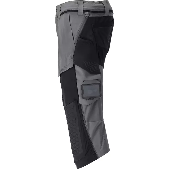 Mascot Customized 3/4-Arbeitshose full stretch, Steingrau/Schwarz, large image number 2
