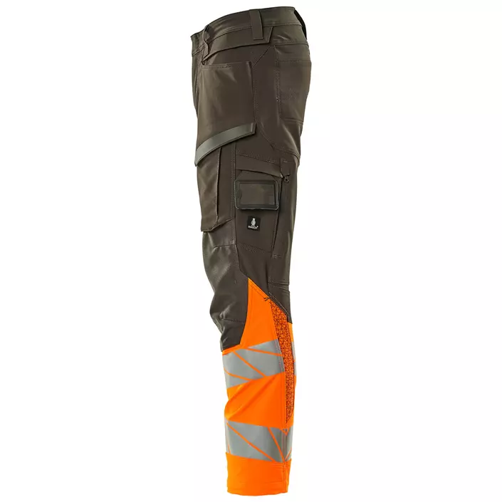 Mascot Accelerate Safe Arbeitshose full Stretch, Dunkles Anthrazit/Hi-Vis Orange, large image number 2