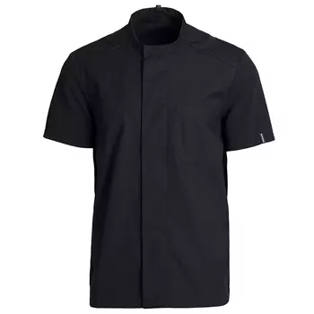 Kentaur modern fit kortærmet pique kokke-/service skjorte, Sort