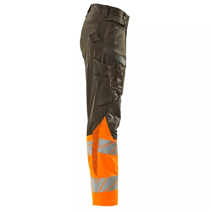 Mascot Accelerate Safe women's work trousers, Dark anthracite/Hi-vis orange, large image number 2