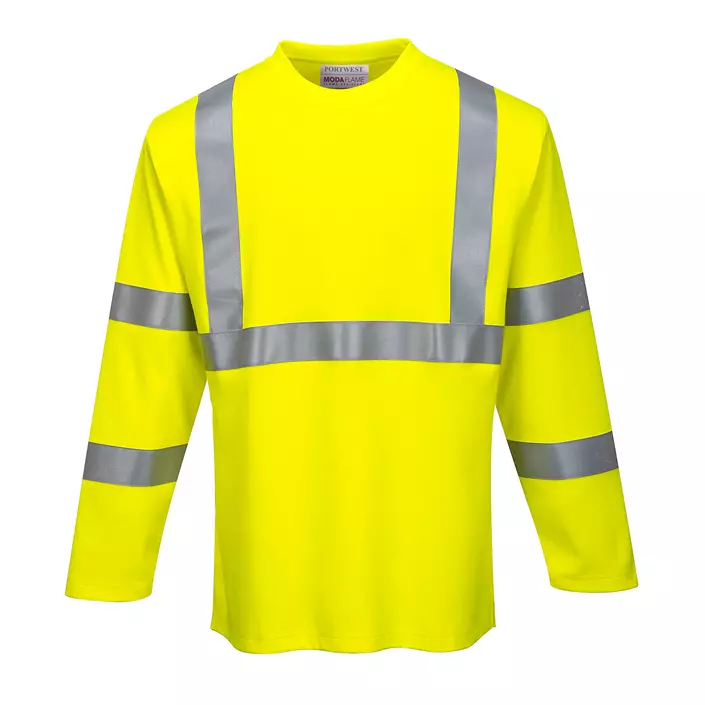 Portwest FR long-sleeved T-shirt, Hi-Vis Yellow, large image number 0