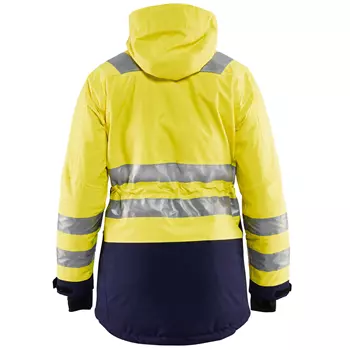 Blåkläder vinter parkas dam, Varsel gul/marinblå