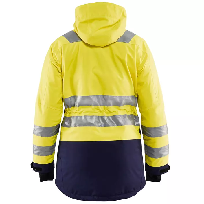 Blåkläder dame vinter parka, Hi-vis gul/marineblå, large image number 1
