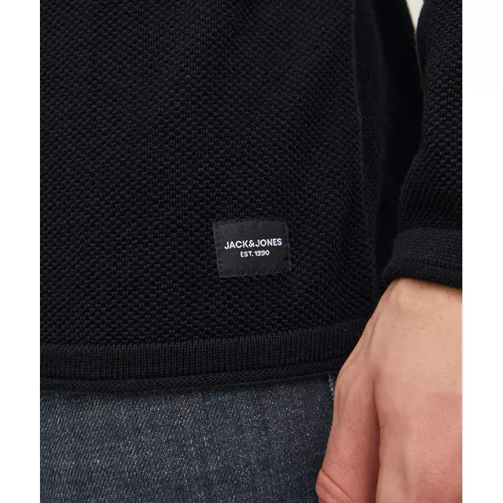 Jack & Jones JJEHILL knitted turtleneck sweater, Black, large image number 4
