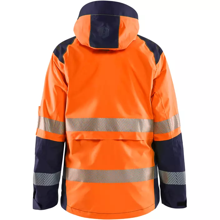 Blåkläder dame skalljakke, Hi-Vis Orange/Marine, large image number 2