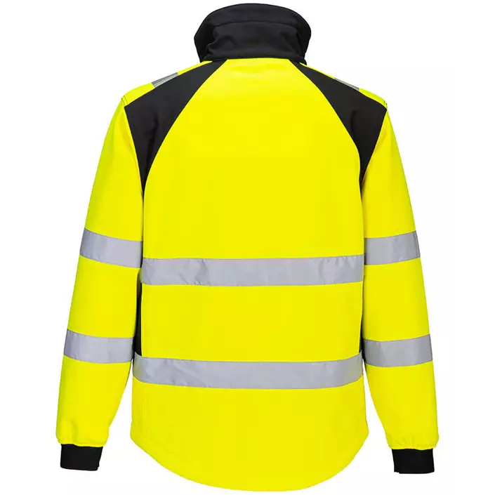 Portwest WX2 Eco softshell jacket, Hi-vis Yellow/Black, large image number 1