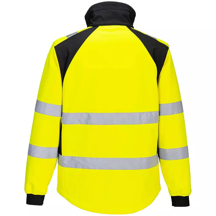 Portwest WX2 Eco softshell jacket, Hi-vis Yellow/Black, large image number 1