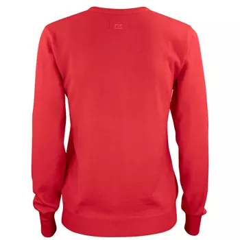 Cutter & Buck Everett Damensweatshirt mit Merinowolle, Rot