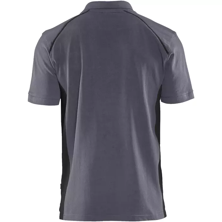 Blåkläder pikétröja, Mellangrå/svart, large image number 2