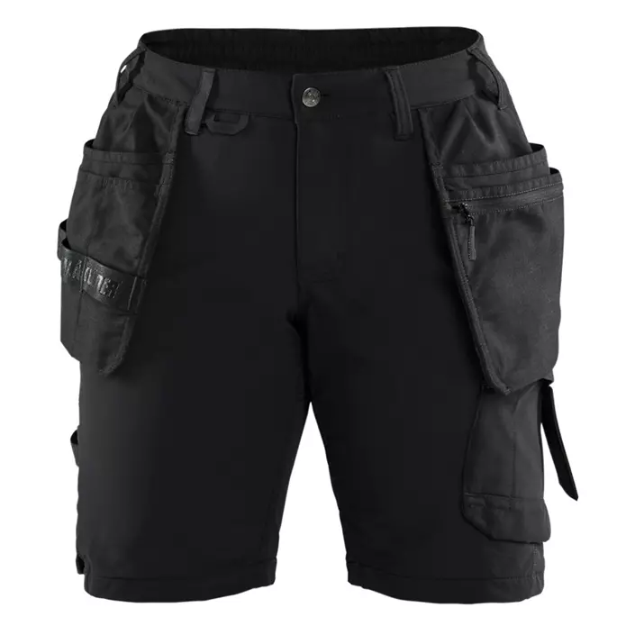 Blåkläder women's craftsman shorts, Black/Dark Grey, large image number 0