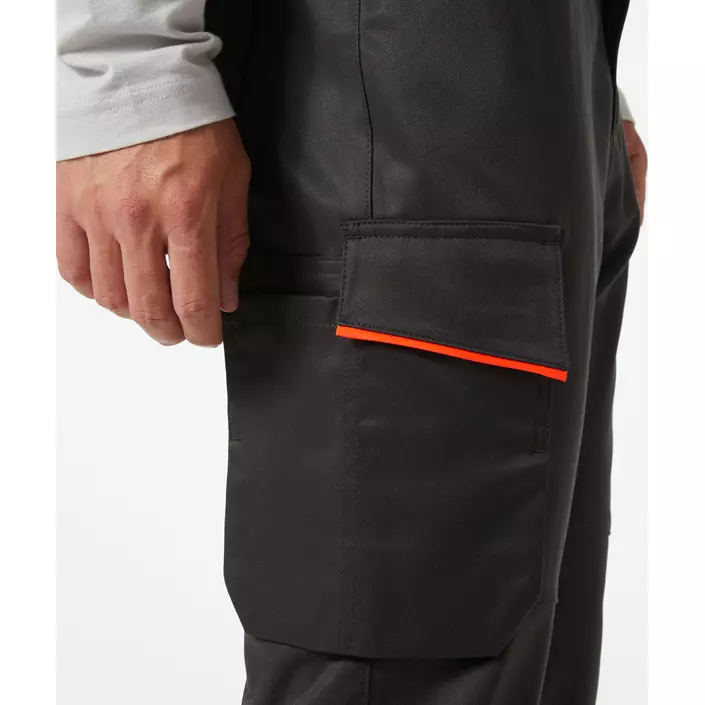 Helly Hansen UC-ME cargo trousers, Hi-Vis Red/Ebony, large image number 4