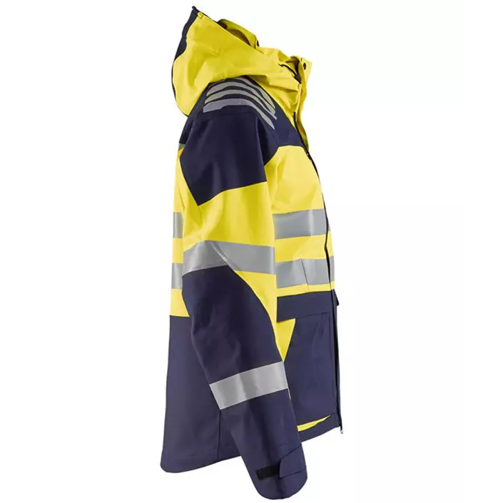 Blåkläder Evolution shell jacket, Hi-vis yellow/Marine blue, large image number 1