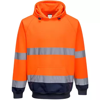 Portwest Sweatshirt, Hi-vis Orange/Marine