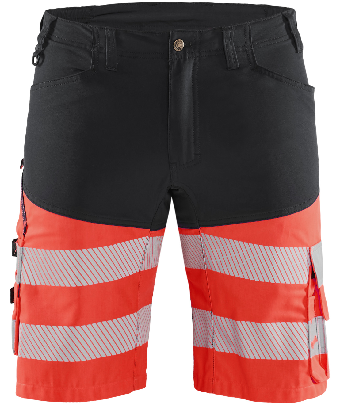 Bl&aring;kl&auml;der work shorts, Black/Hi-Vis Red