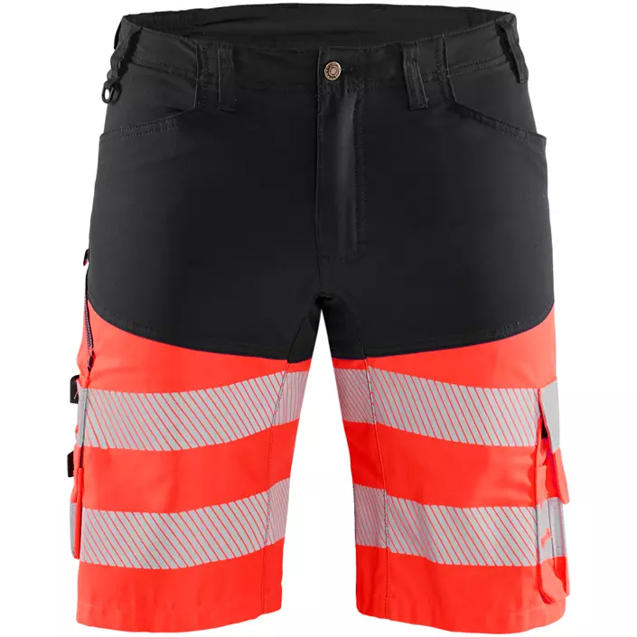 Blåkläder arbejdsshorts, Sort/Hi-Vis Rød, large image number 0