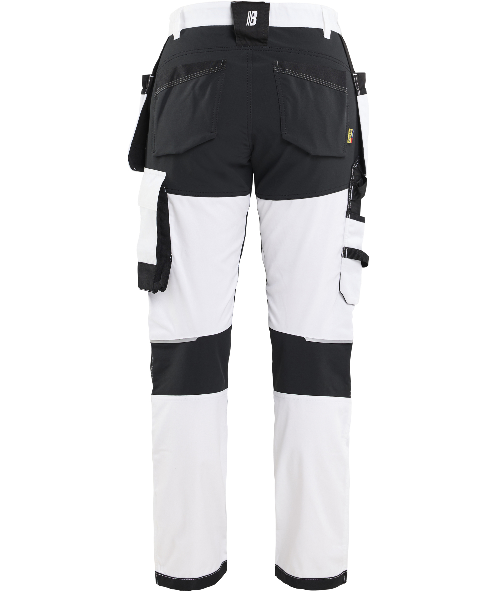 Bl&aring;kl&auml;der hantverksbyxa dam, Vit/Svart, large image number 1