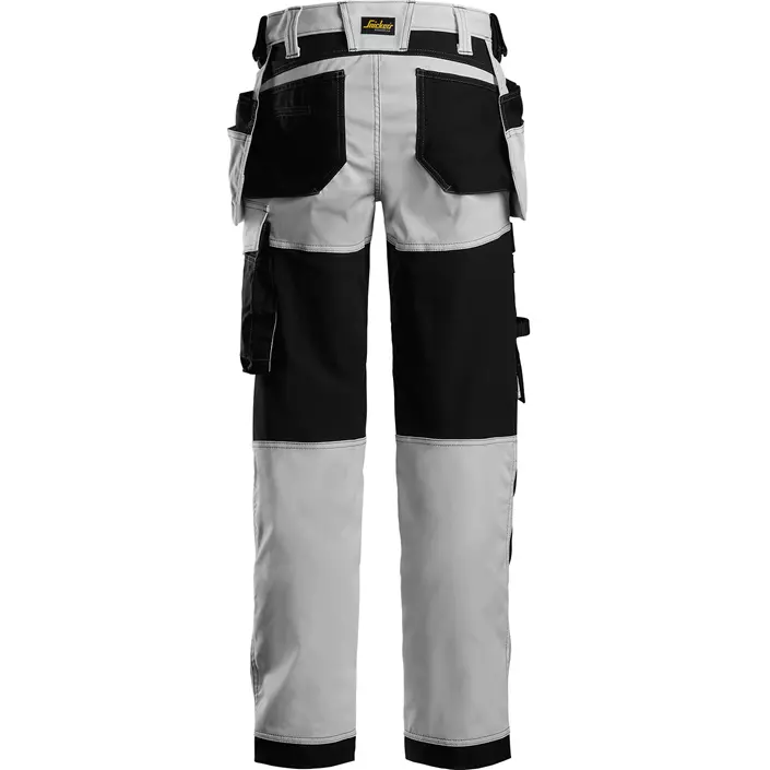 Snickers AllroundWork women's craftsman trousers 6247, White/Black, large image number 1