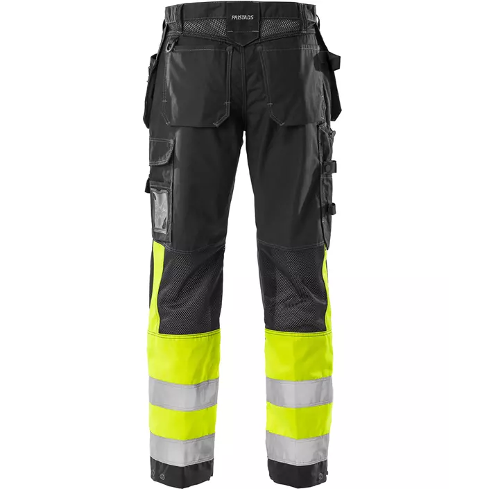 Fristads craftsman trousers 2093, Black/Yellow, large image number 1