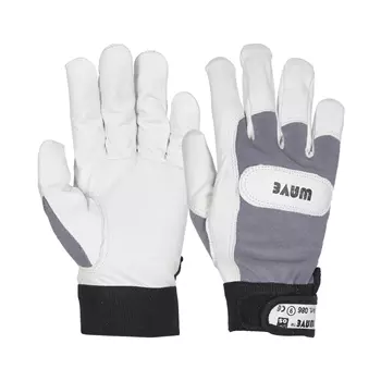 OS Wave leather gloves, White/Grey