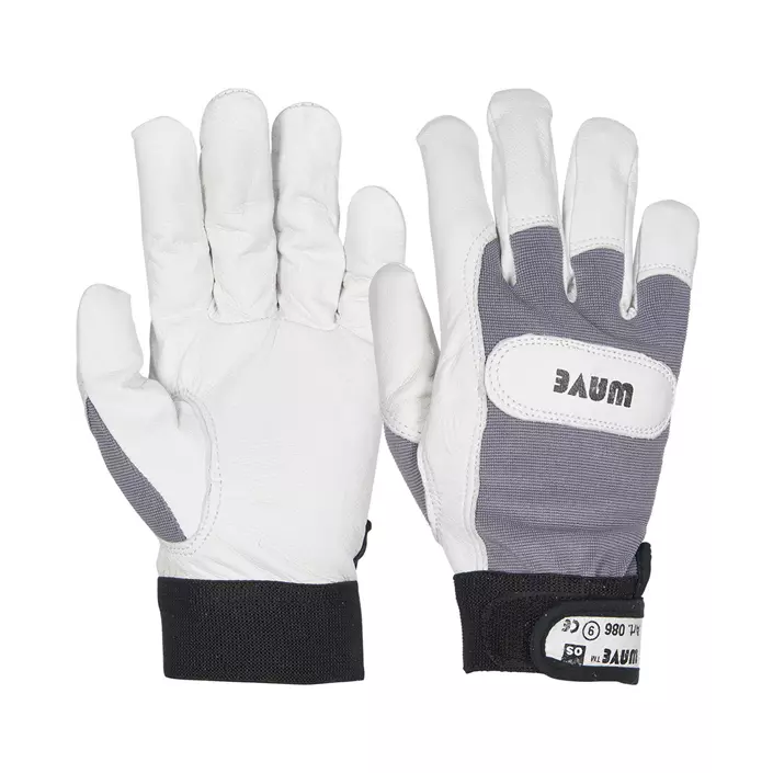 OS Wave leather gloves, White/Grey, large image number 0