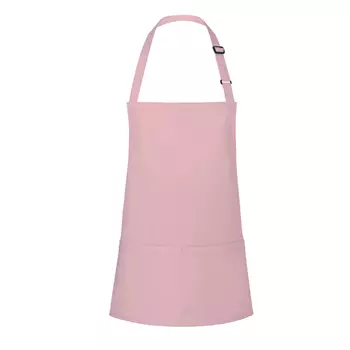Karlowsky Basic bib apron with pockets, Rosa