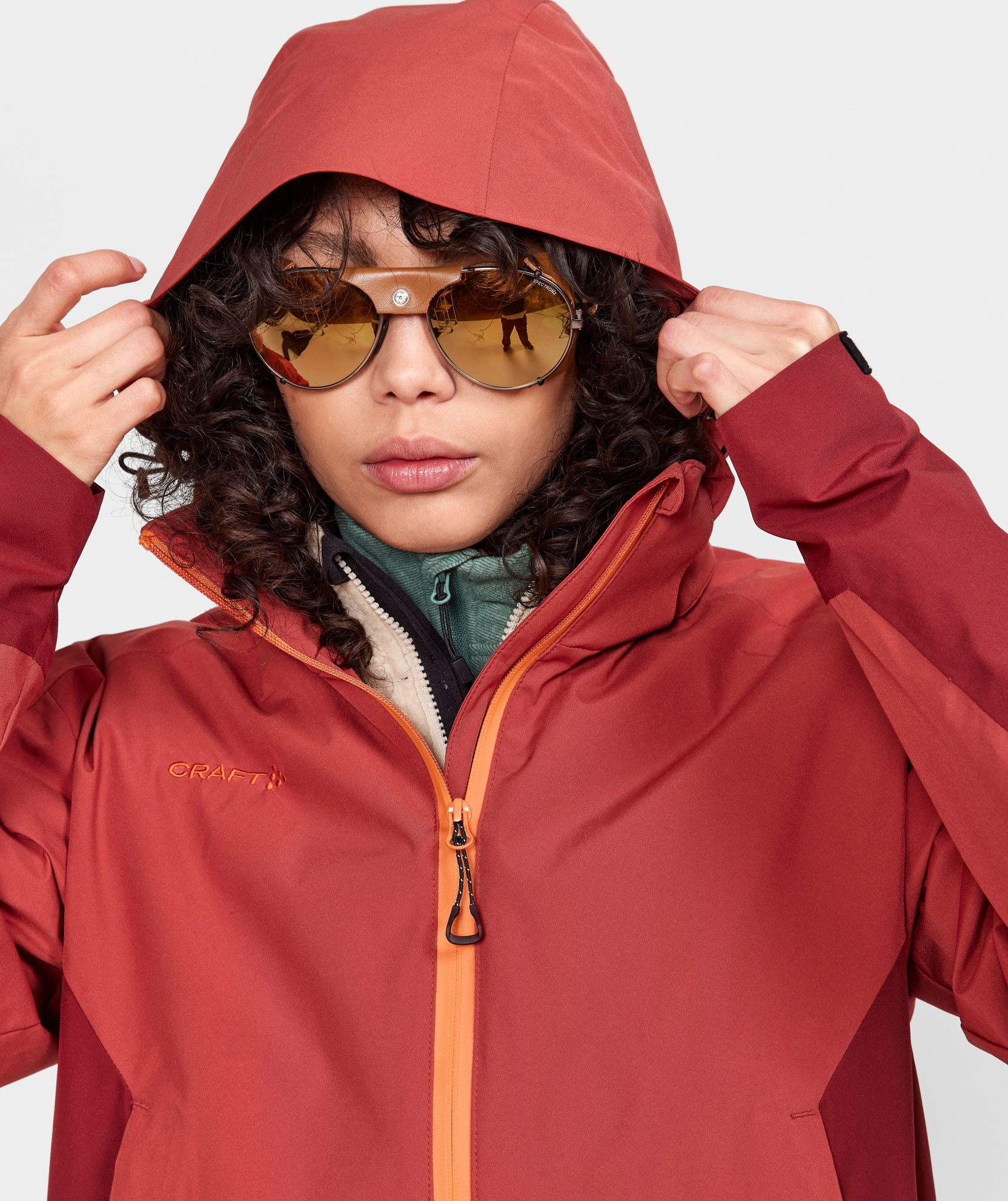 Craft Core Explore women's shell jacket, Rust, Rust, large image number 5