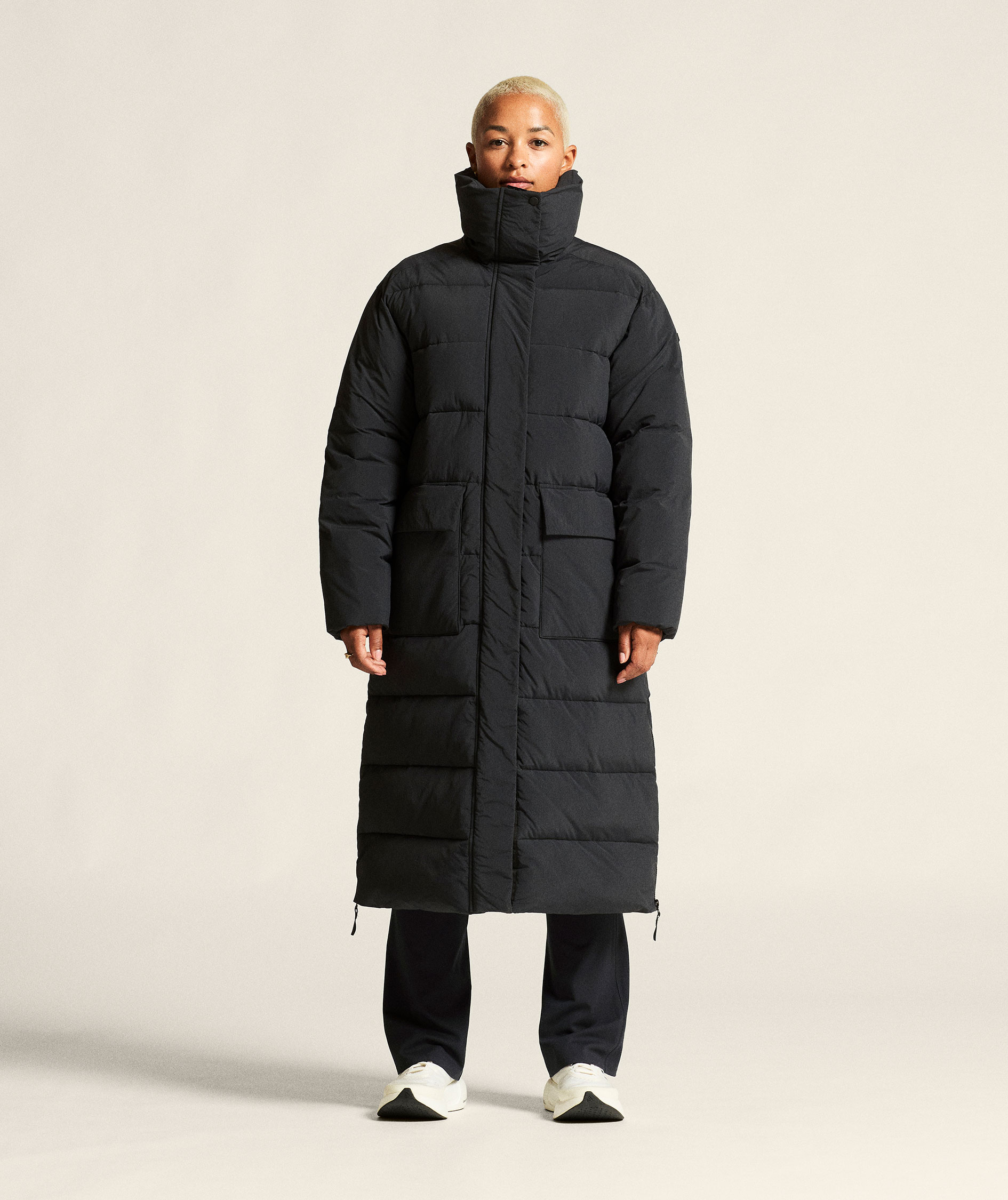 Craft Urban lang vattert dame vinterjakke, Black