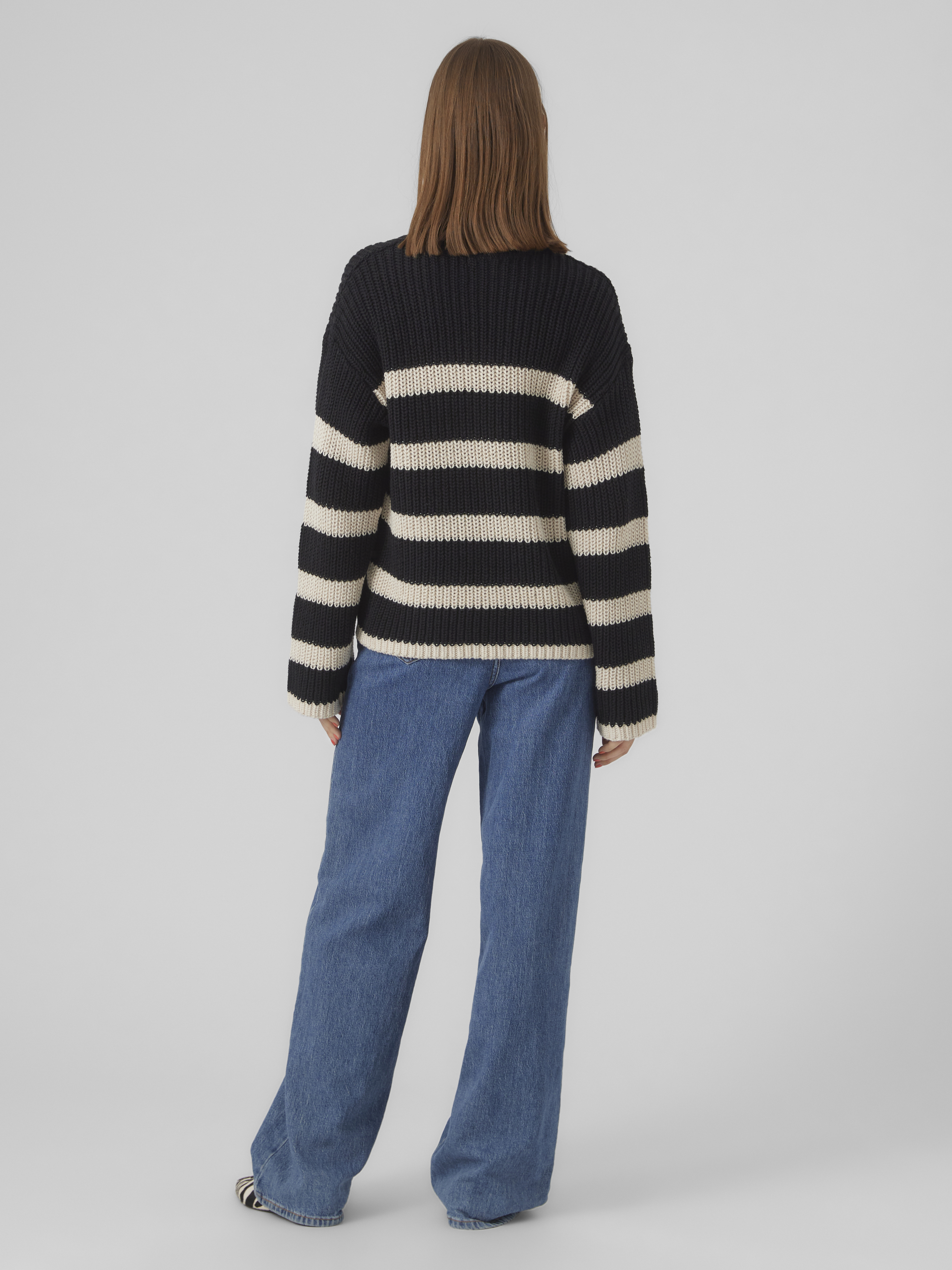 Vero Moda VMHILDA women's knitted pullover, Black Birch, large image number 2