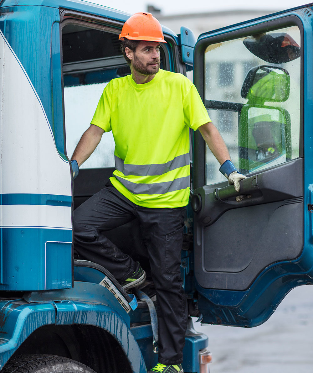 YOU Sm&oslash;gen T-shirt, Hi-Vis Yellow, large image number 4