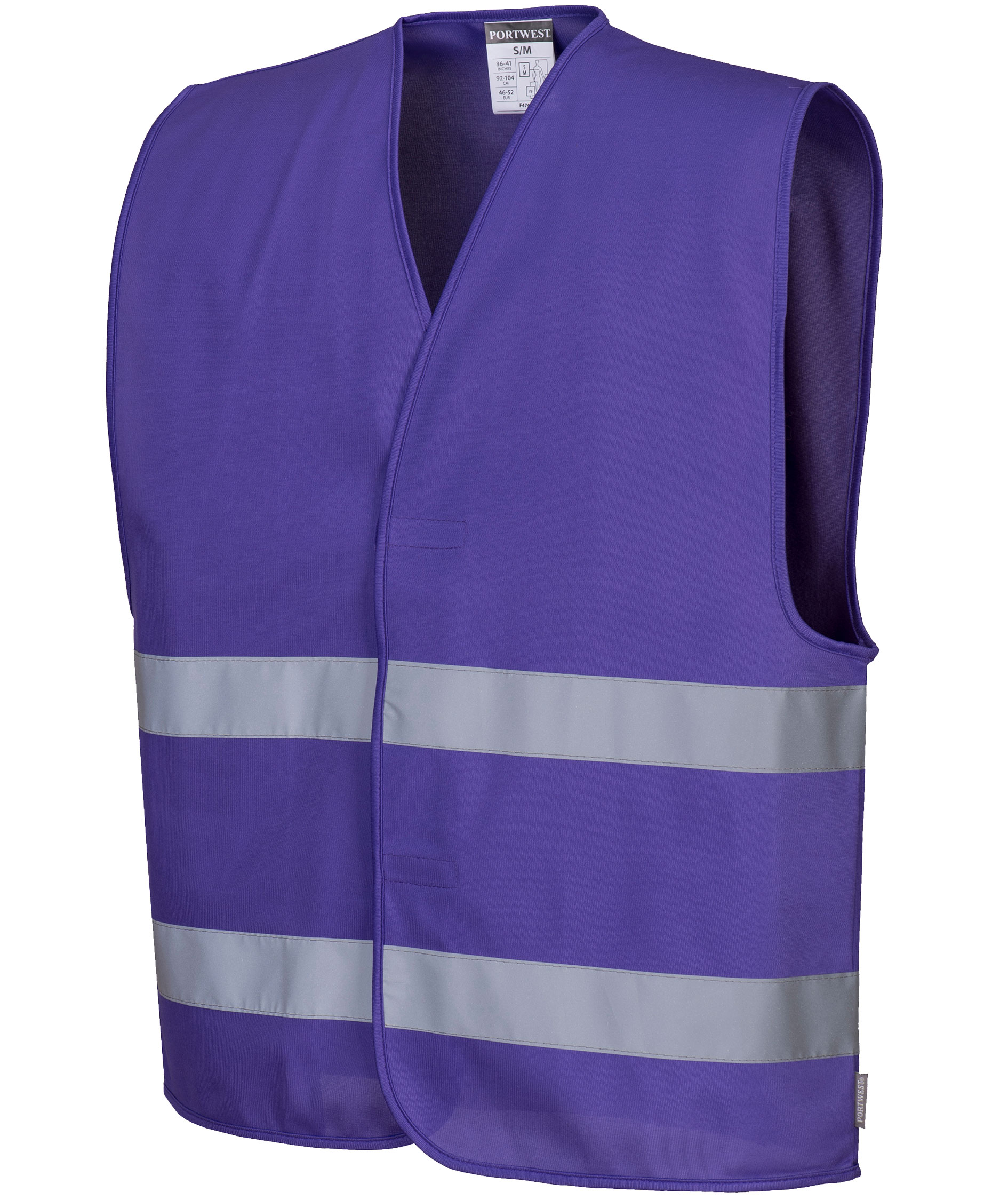 Portwest Iona cover vest with reflective tape, Purple, large image number 2