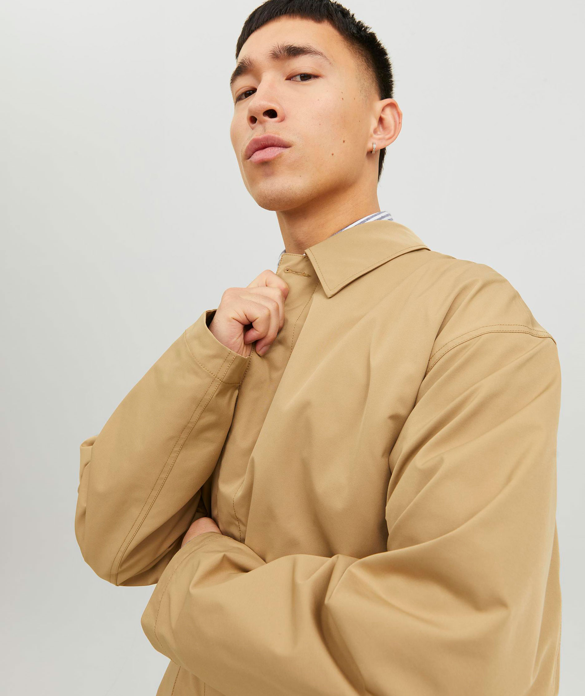 Jack & Jones JJECREASE Mac coat, Kelp, large image number 6